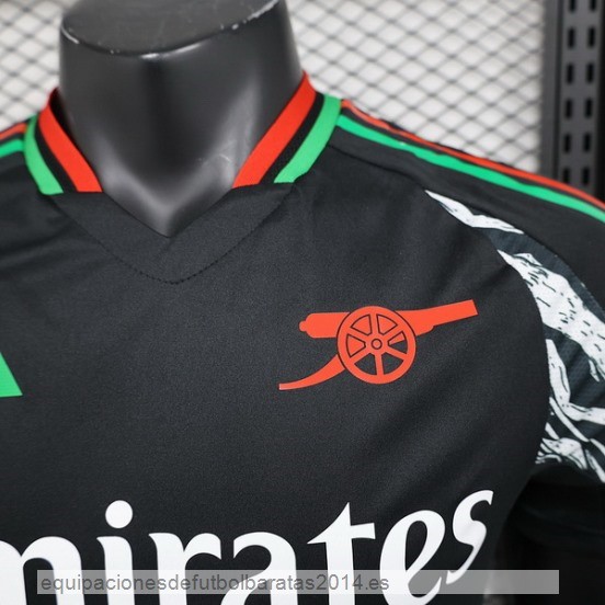 Nuevo 2ª Jugadores Camiseta Arsenal 24/25 Negro Baratas